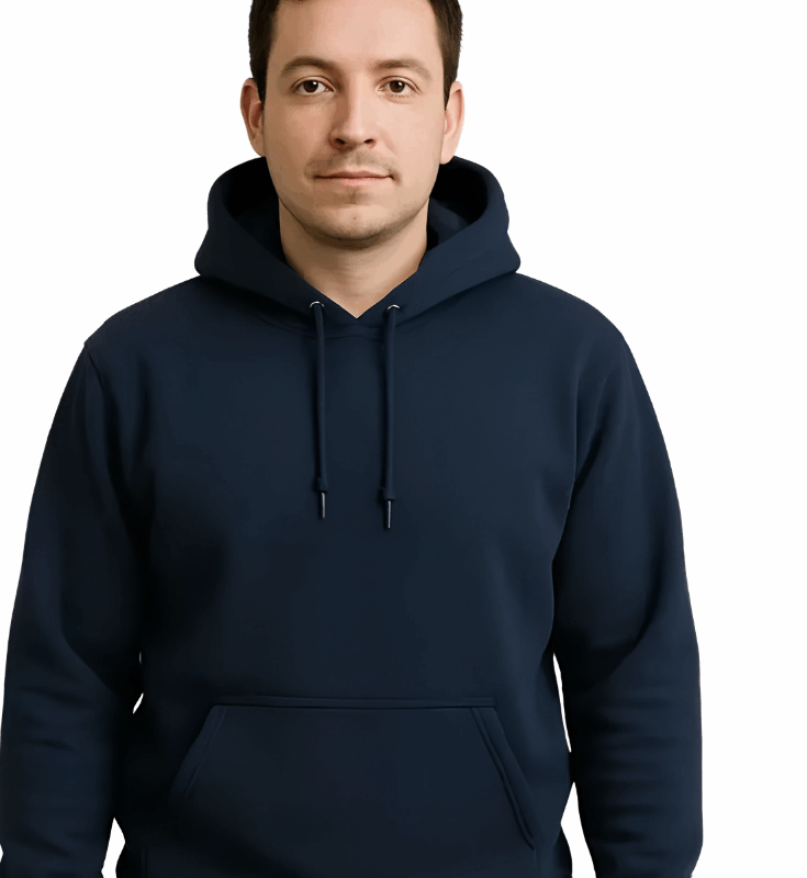 Cerrada con capucha y cangurera