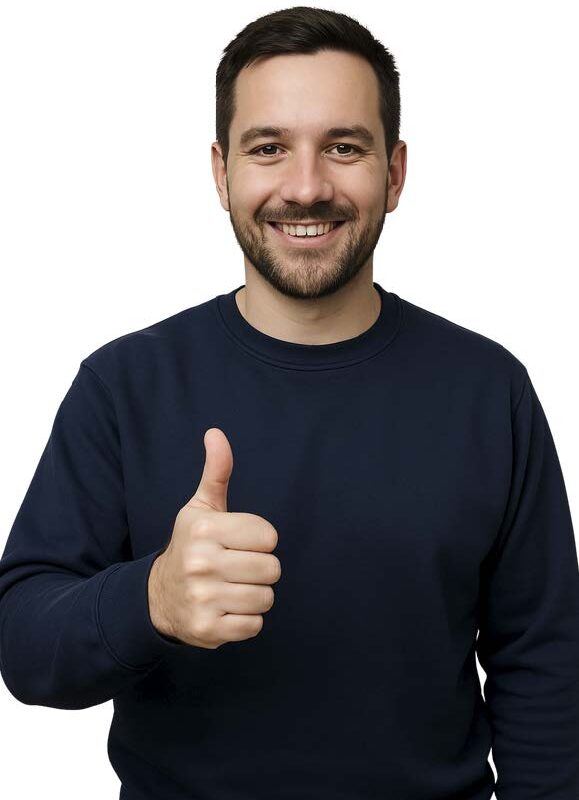 Sudadera básica cuello redondo